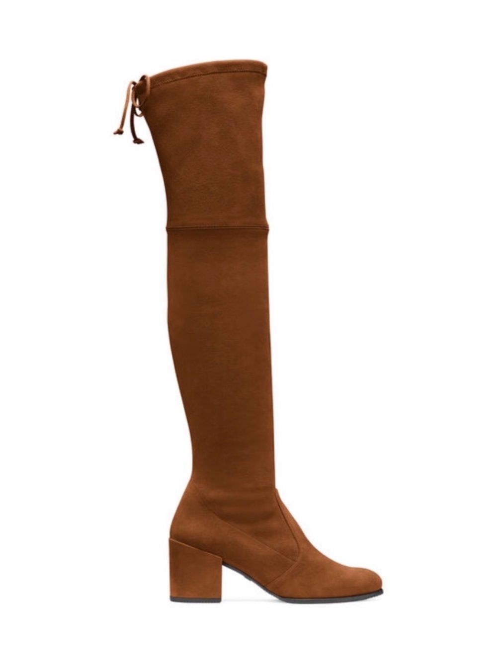 NEW Stuart Weitzman Tieland coffee brown suede over the knee heel boots sz 8 - Picture 2 of 11